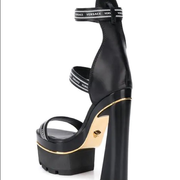 Triple Strap Versace Platform Heels